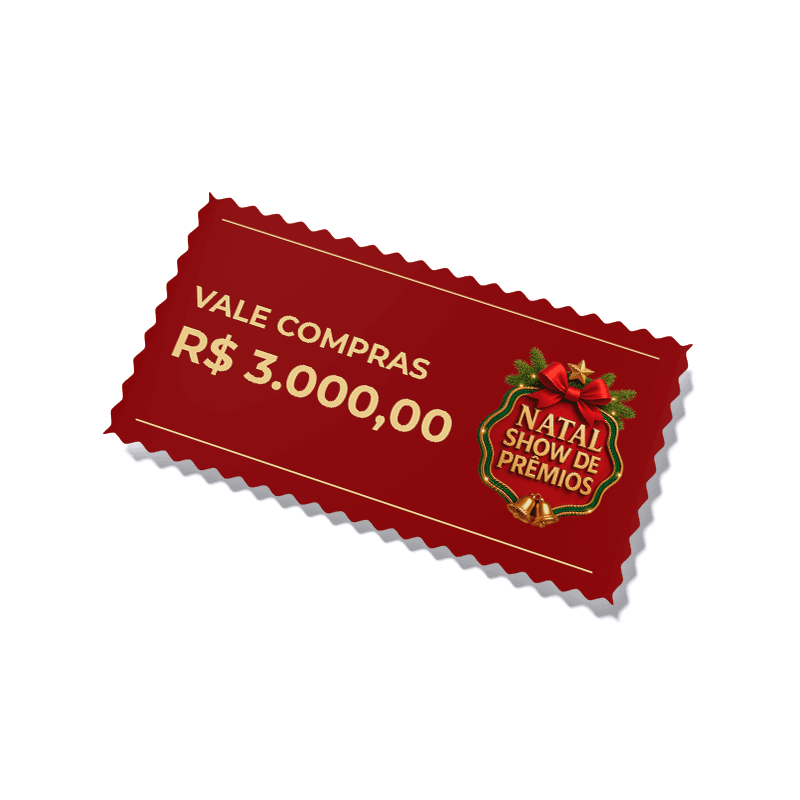 Vale compras de R$ 3.000,00